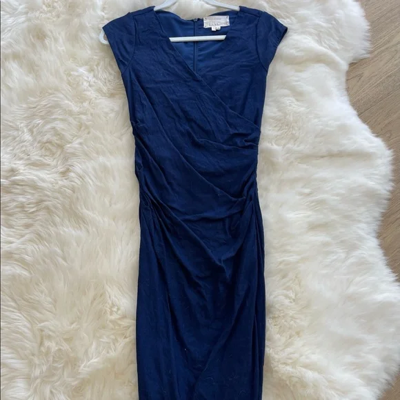 Nicole Miller | Dresses | Artelier Nicole Miller Blue Dress Midi | Poshmark